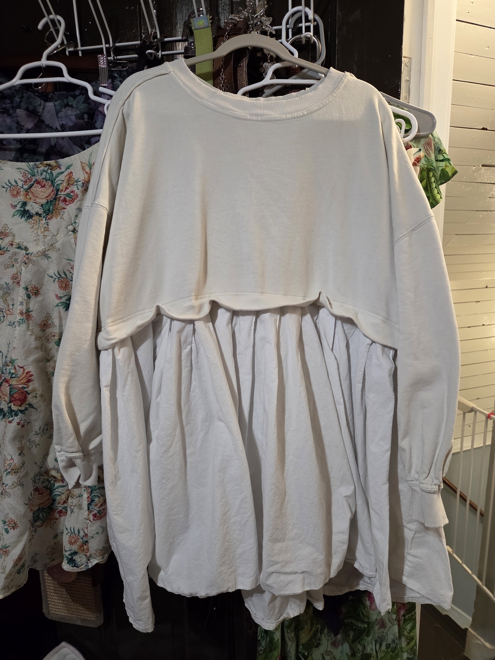 Free People Eleanor Sweatshirt Tunic Dress